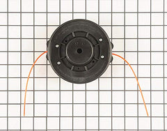 String Trimmer Parts Echo beside ruler showing accurate scale for correct replacement