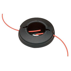 echosari Echo head mounted on trimmer shaft demonstrating correct fit and stability