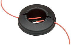 echosari Echo trimmer head next to ruler for scale and accurate sizing benefit