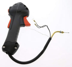 echosari Echo throttle handle close-up of trigger and mounting area for easy installation benefit