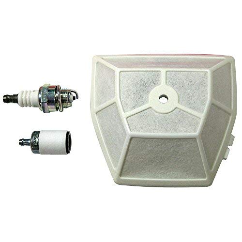 echosari fuel filter detail highlighting mesh element to prevent carburetor contamination