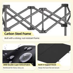 EchoSmile close-up of steel frame and durable fabric highlighting long-lasting construction