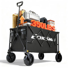 EchoSmile wagon front view showing sturdy frame and cargo capacity benefit
