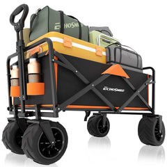 EchoSmile wagon front view showing sturdy frame and roomy interior for hauling