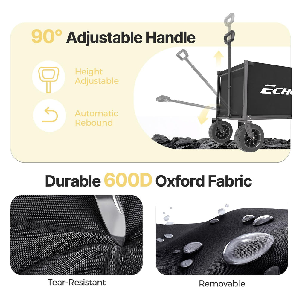 EchoSmile wagon stored in trunk illustrating portability and space-saving convenience