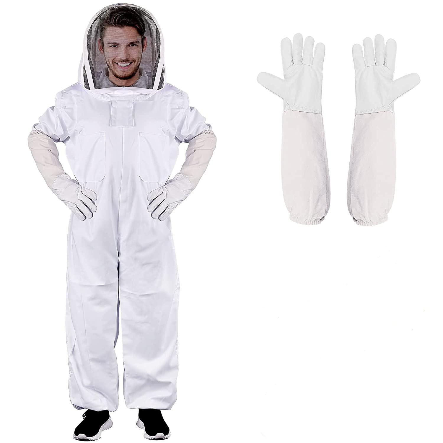 ECKXCH front view full-body suit showing complete coverage and protection