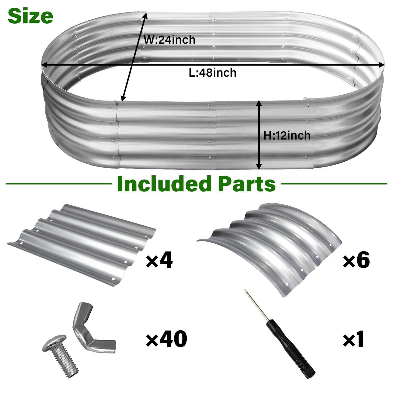 Eclaron beside gardening tools showing size and easy placement benefits