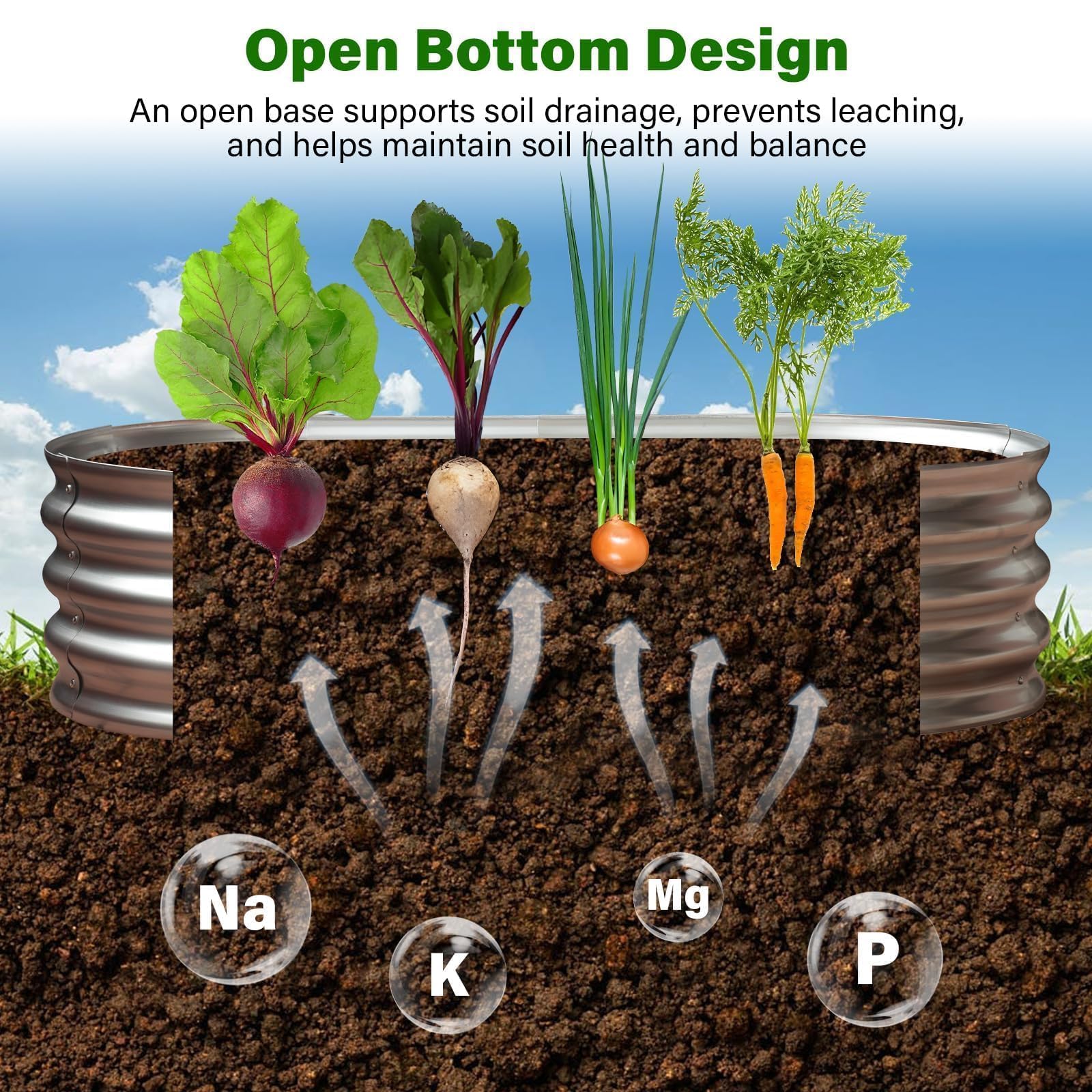 Eclaron beside gardening tools illustrating compact scale and easy placement