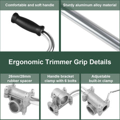Ecmln bracket clamp detail showing secure mount and easy installation benefit