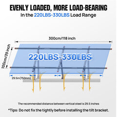 ECO-WORTHY close-up of galvanized steel finish for long-term corrosion resistance