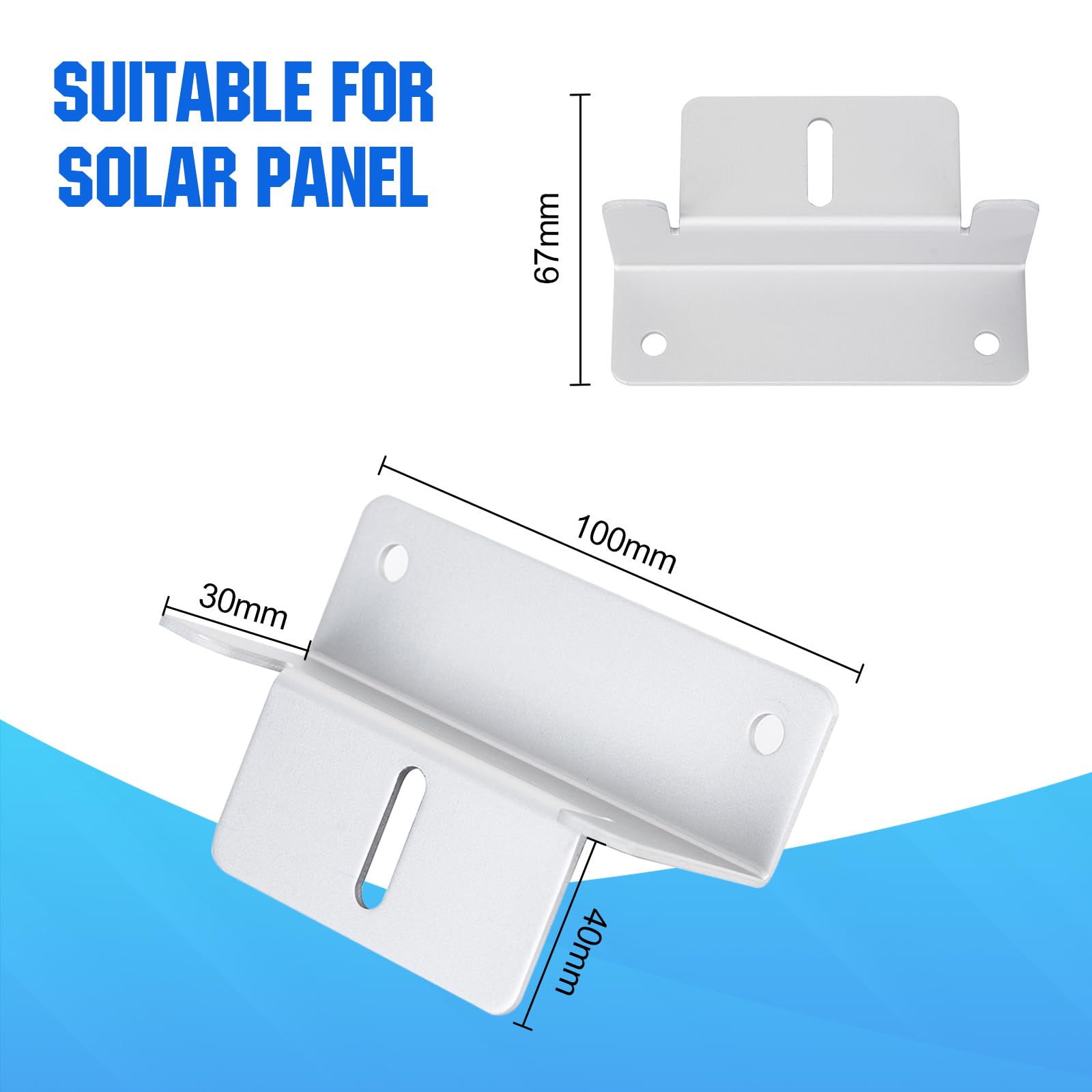 ECO-WORTHY close-up of aluminum bracket texture highlighting corrosion resistance and lightweight strength