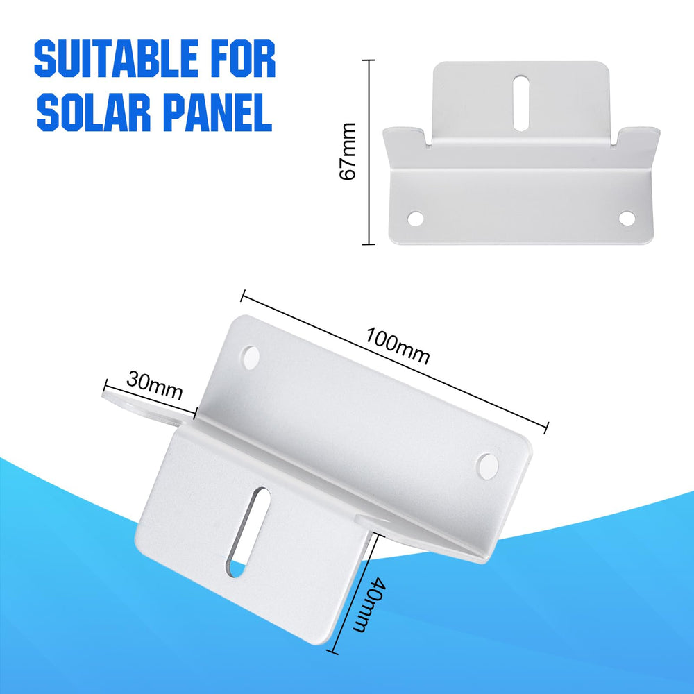 ECO-WORTHY close-up of aluminum bracket texture highlighting corrosion resistance and lightweight strength
