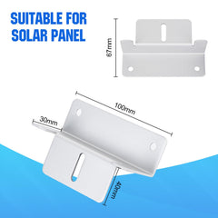 ECO-WORTHY close-up of aluminum bracket texture highlighting corrosion resistance and lightweight strength