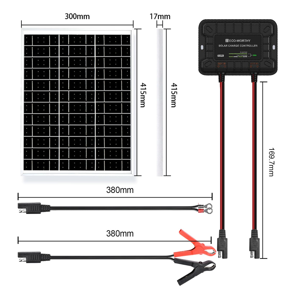 ECO-WORTHY kit en entorno rural alimentando bombas y luces remotas