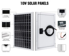 ECO-WORTHY close-up of aluminum frame and corner, corrosion-resistant strength