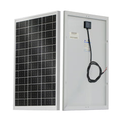 ECO-WORTHY front view of panel showing solar cells and compact design for portable charging