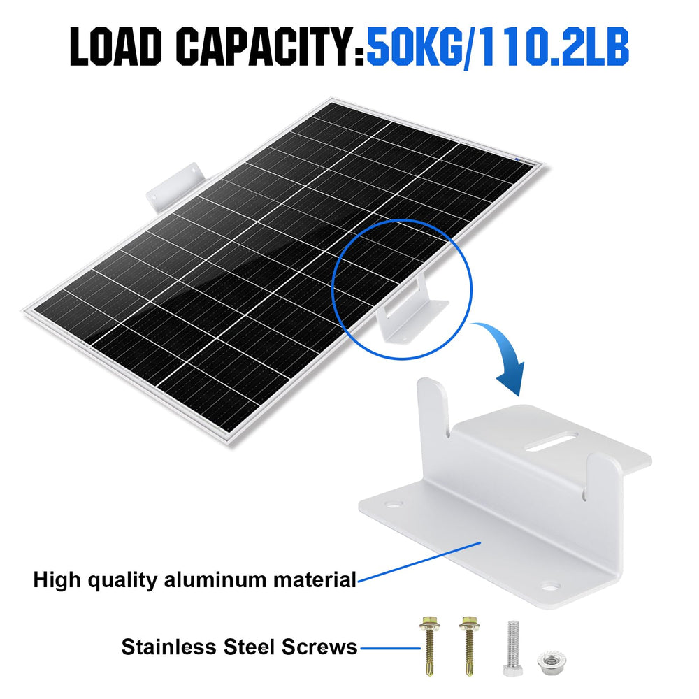 ECO-WORTHY bracket lifting panel 20mm to show drainage gap and moisture protection benefit