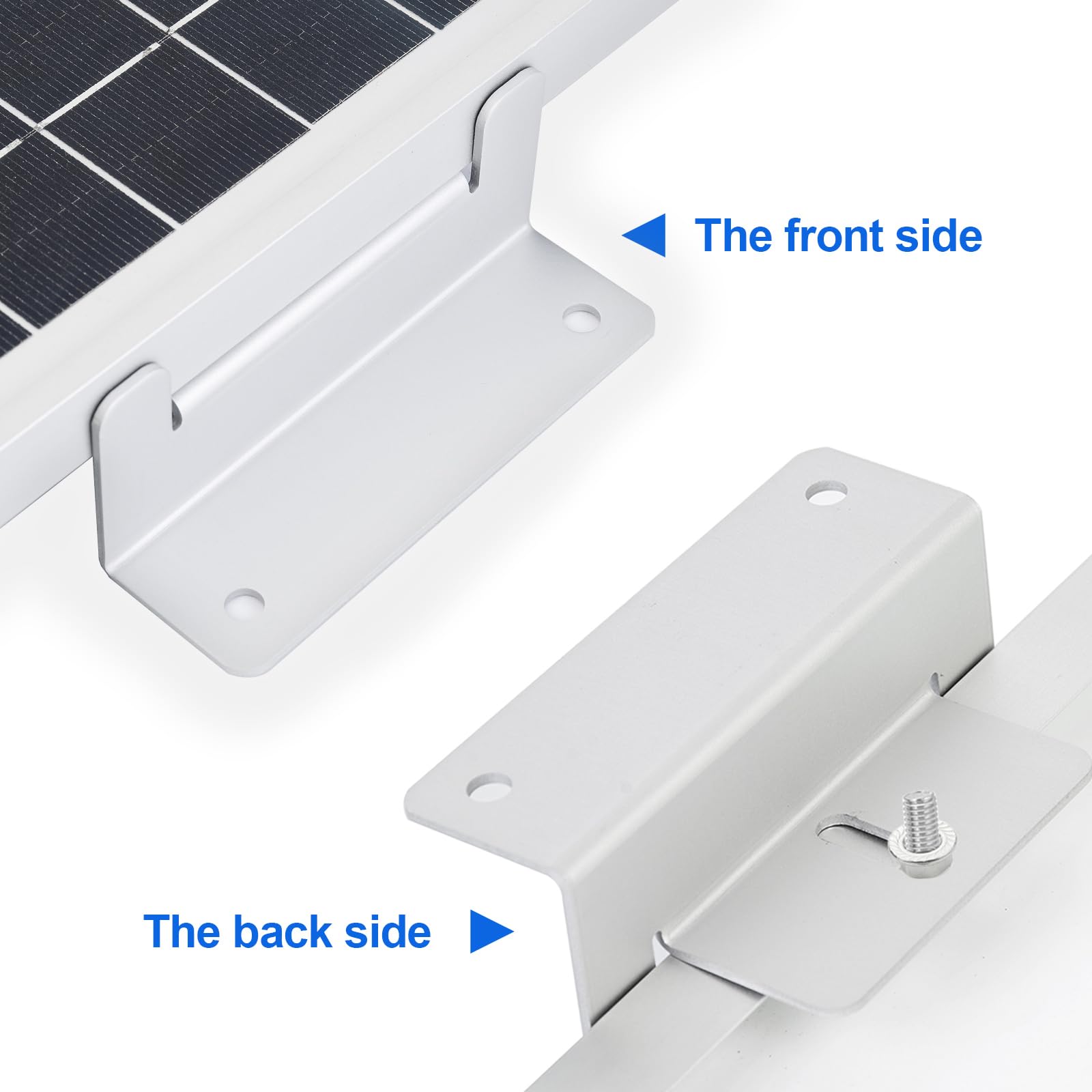 ECO-WORTHY stainless M6 screws and hardware detail illustrating durable fastening and maintenance ease benefit