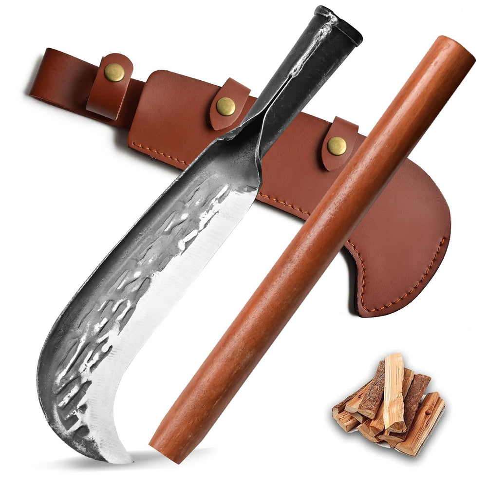 EcoDigiLife front view of blade showing curved billhook for efficient cutting