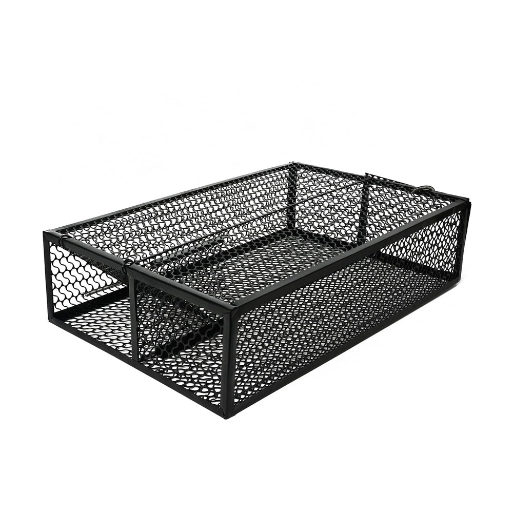 EcoDigiLife snake trap front view showing sturdy frame and one-way entry, for safe captures