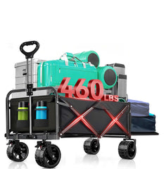 Ecogou wagon front view showing roomy cargo and quick access pockets for convenience