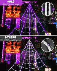 ECOHDT detail of LED strands highlighting web texture and bright visibility