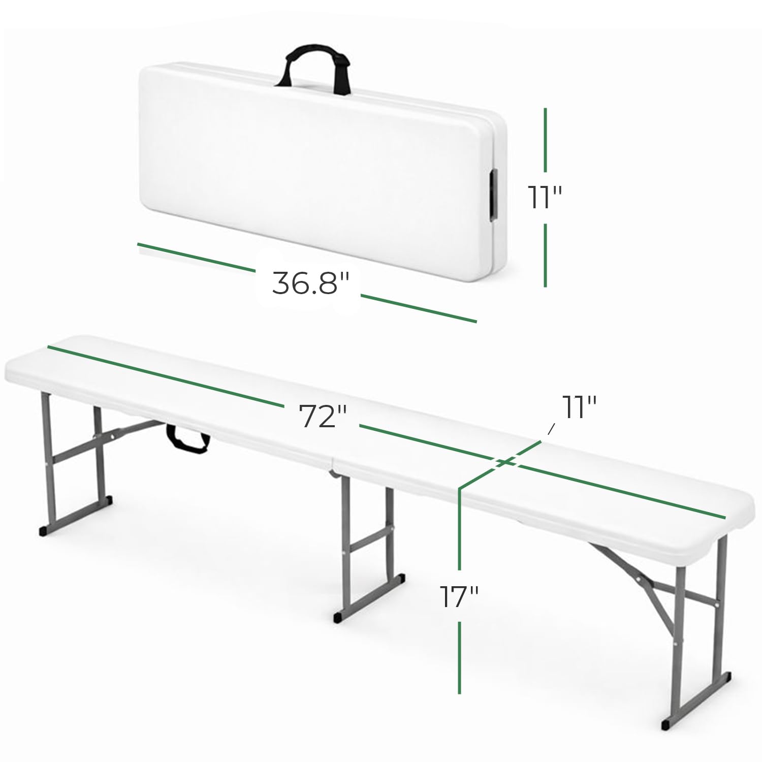 EconoHome steel hinge and leg lock detail demonstrating secure stability