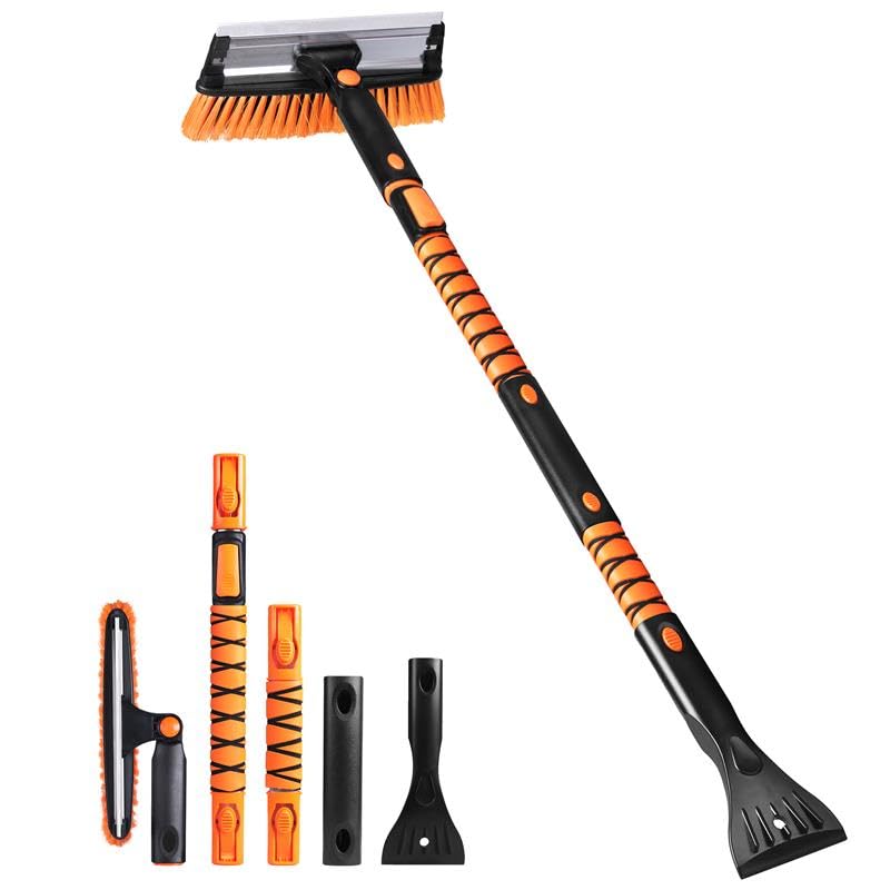 EcoNour front view showing full 49 inch brush and handle for easy reach