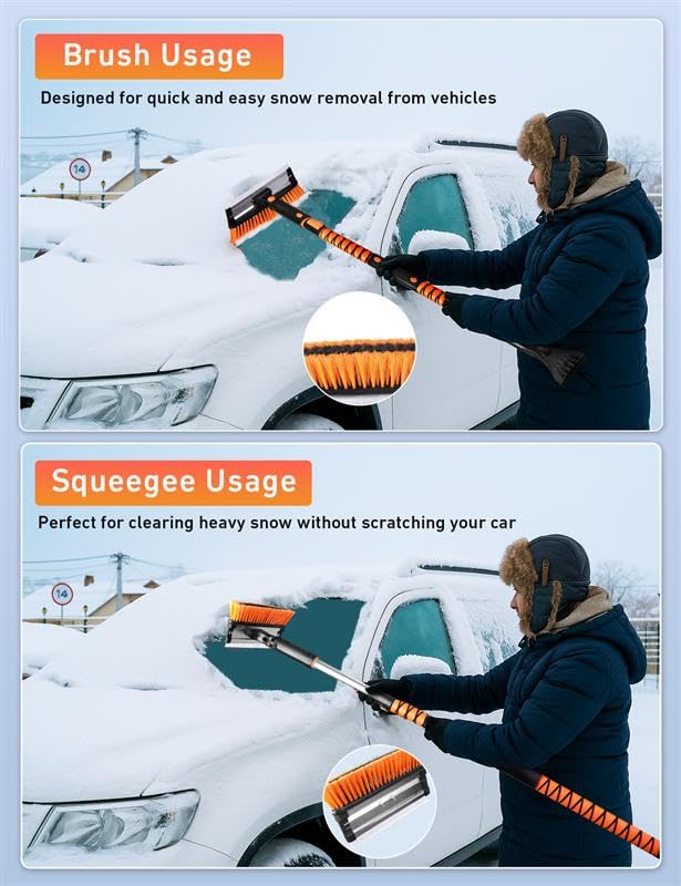 EcoNour detachable ice scraper removed for tough ice clearing and control