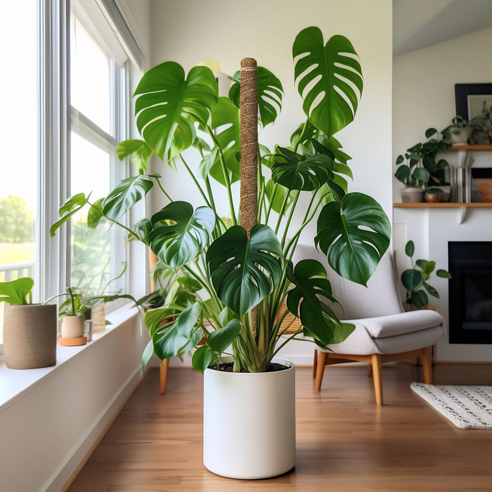 EcoNour label and natural materials indicating eco-friendly design