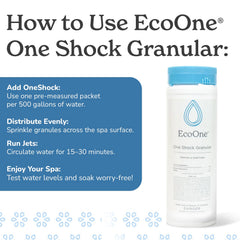 ecoone One Shock close-up of granules highlighting fast-dissolve texture