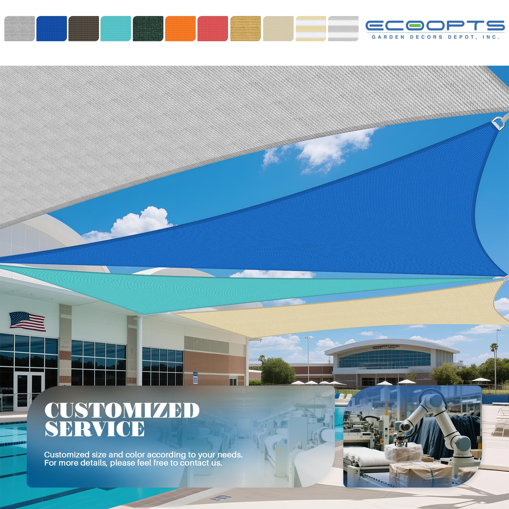 ECOOPTS fabric weave closeup showing breathable HDPE benefits for airflow