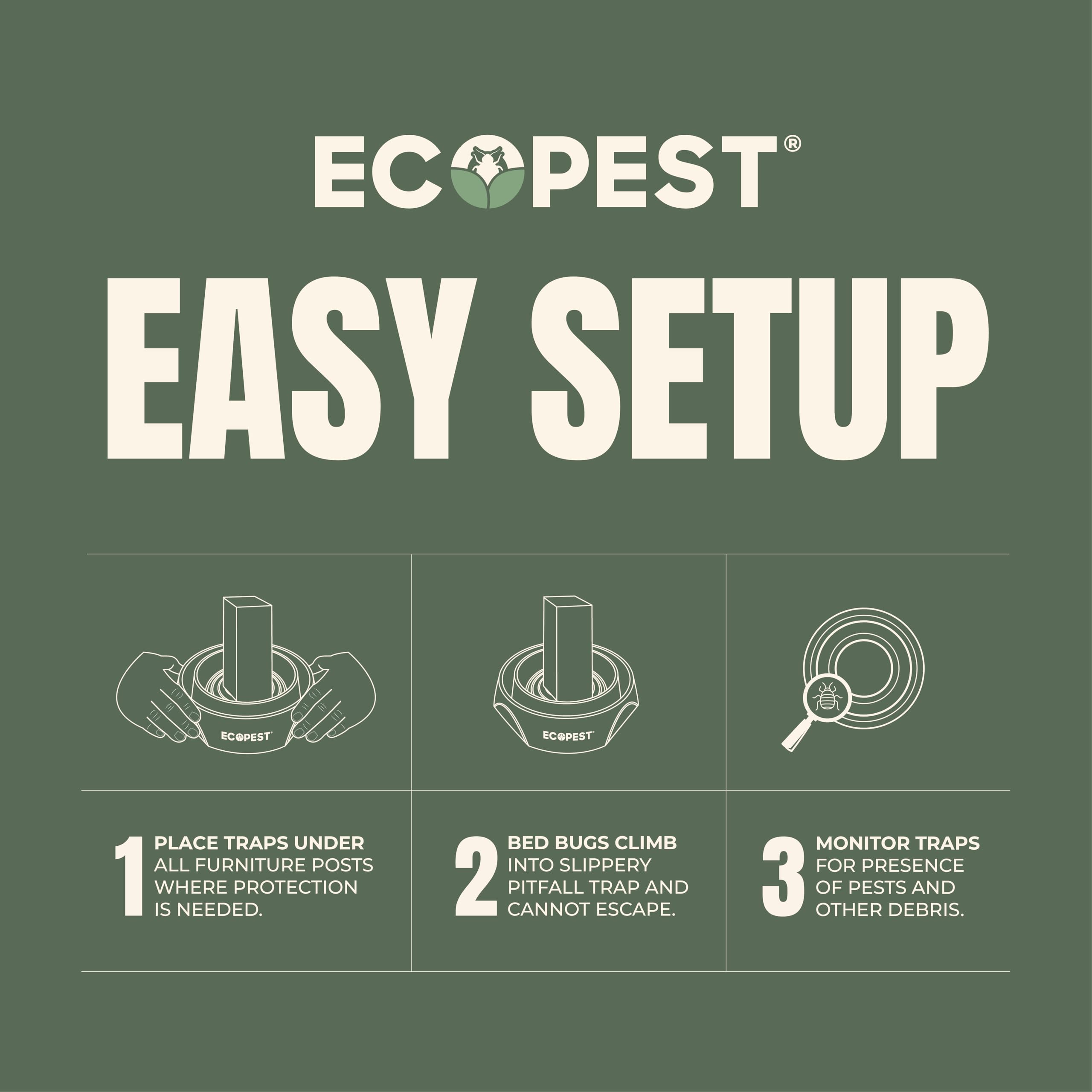 ECOPEST smooth inner pit detail demonstrating escape-preventing surface