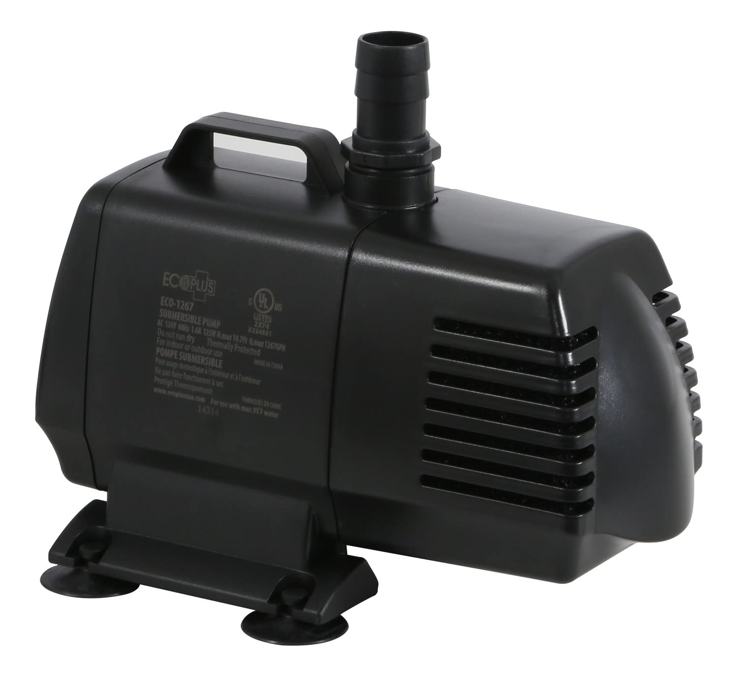 EcoPlus Eco 1267 front view showing compact housing and ports for easy installation