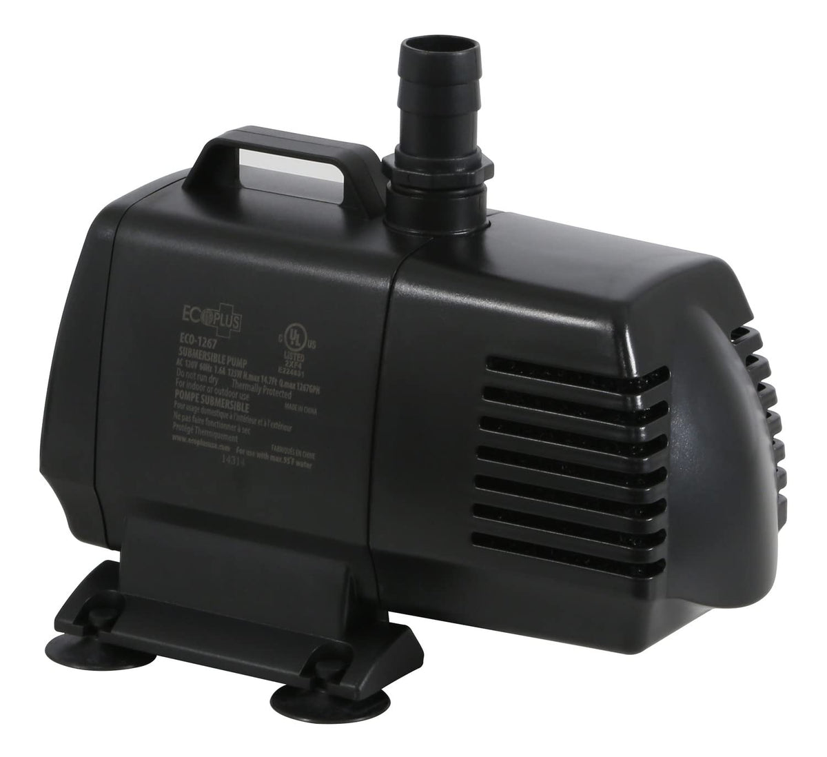 EcoPlus Eco 1267 front view showing compact housing and ports for easy installation