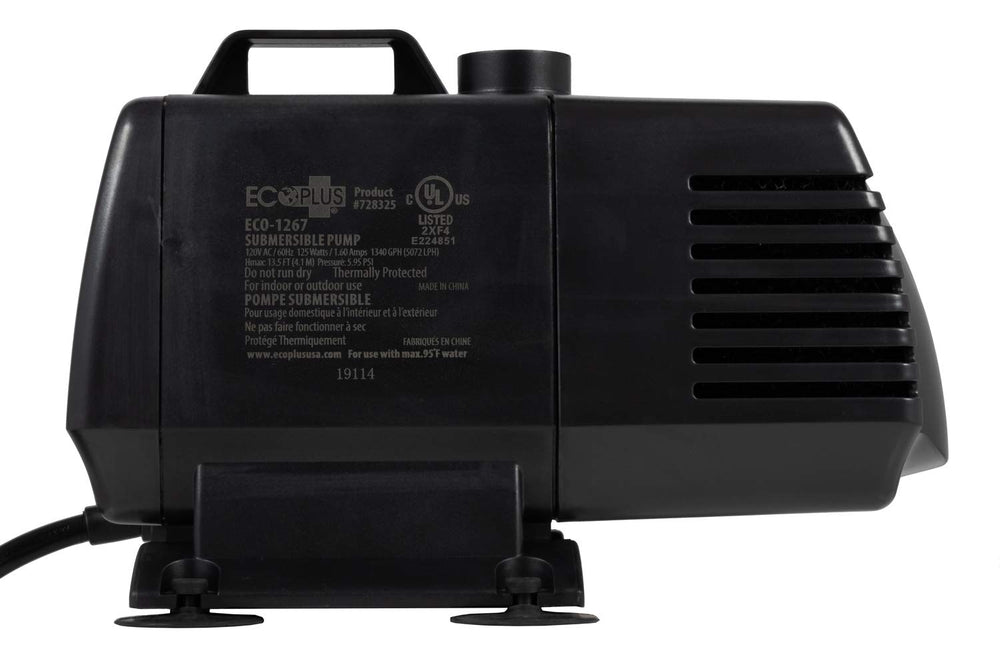 EcoPlus Eco 1267 installed inline on dry land showing flexible placement advantage