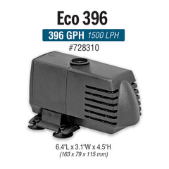 EcoPlus Eco396 ceramic shaft and impeller close-up for long-lasting, oil-free operation