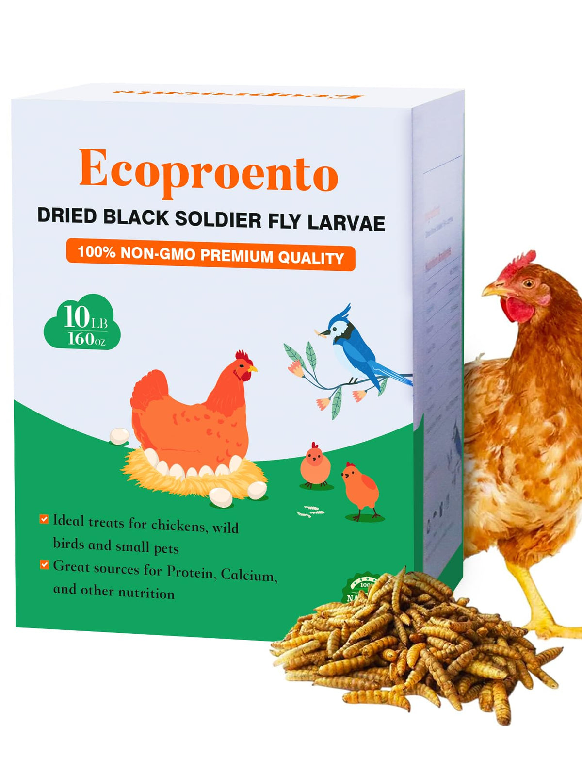 Ecoproento front bag view showing bulk 10LB packaging and clear label benefit