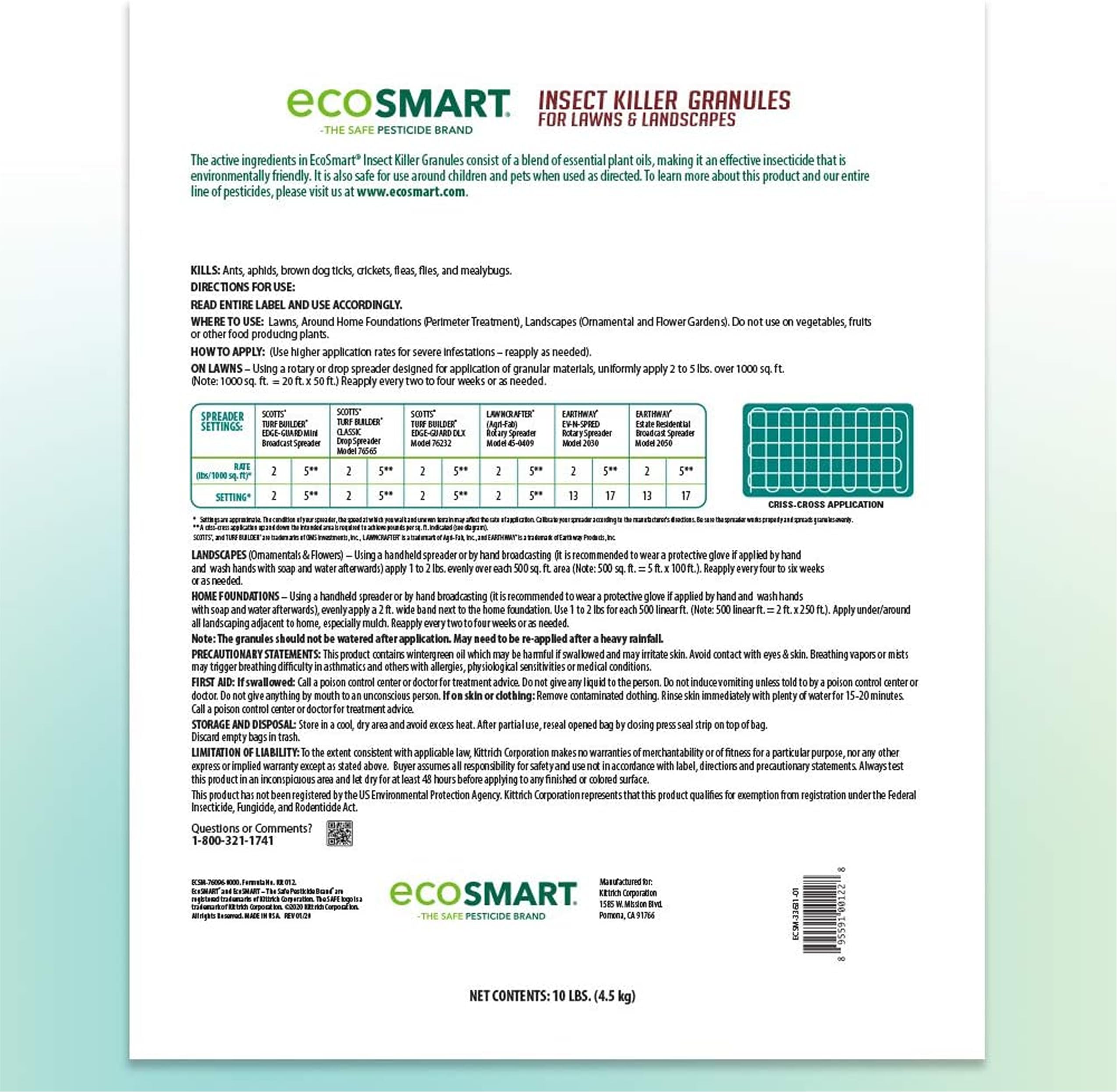 EcoSmart granules used in a backyard lifestyle scene for family-friendly yards