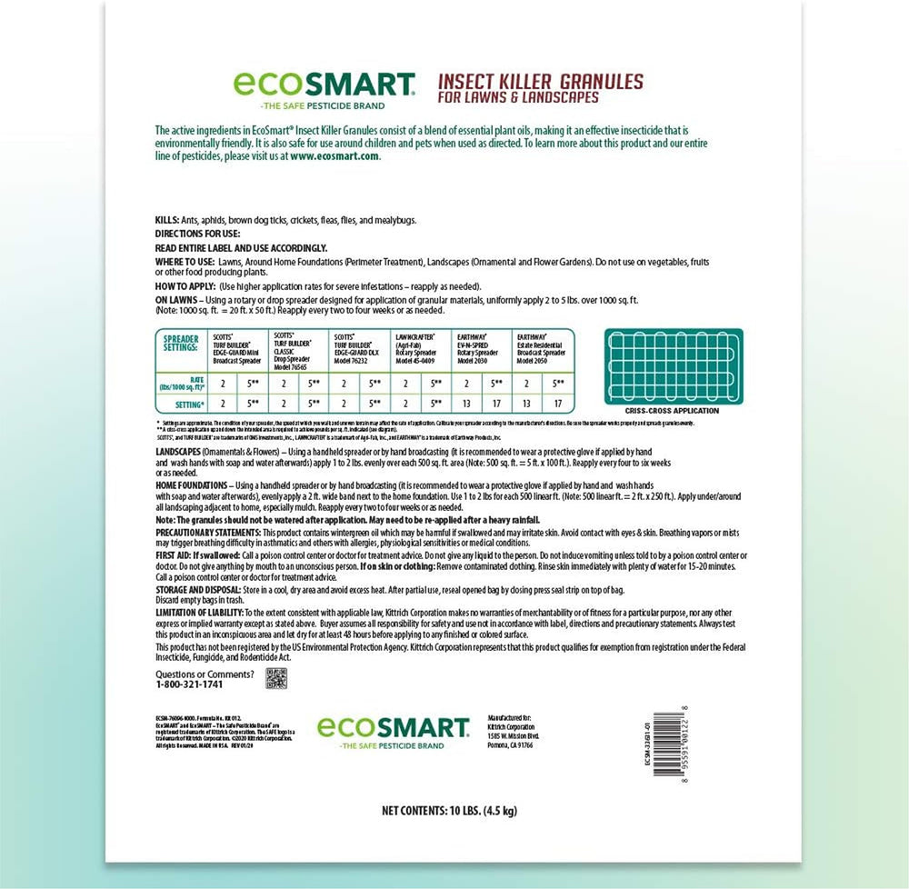 EcoSmart granules used in a backyard lifestyle scene for family-friendly yards