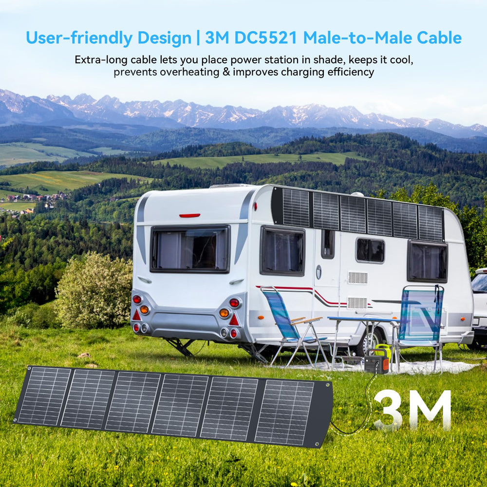 Ecosonique Technology panel mounted on vehicle rooftop powering camping equipment