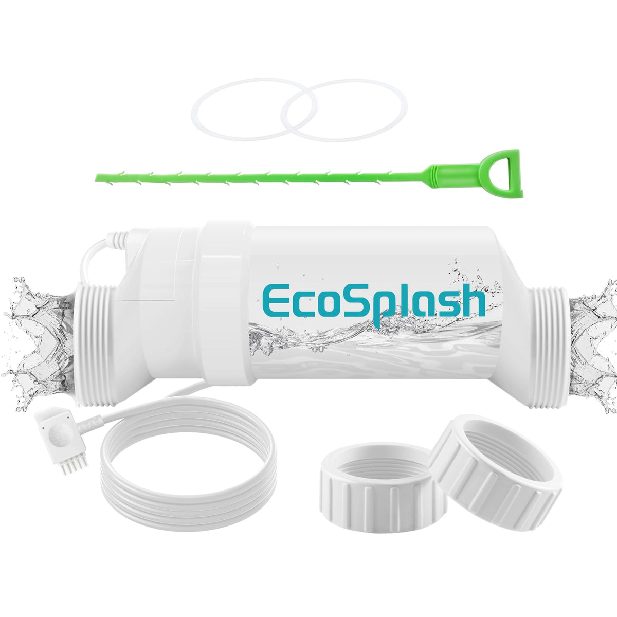 EcoSplash front view cell showing connectors and housing, easy replacement benefit