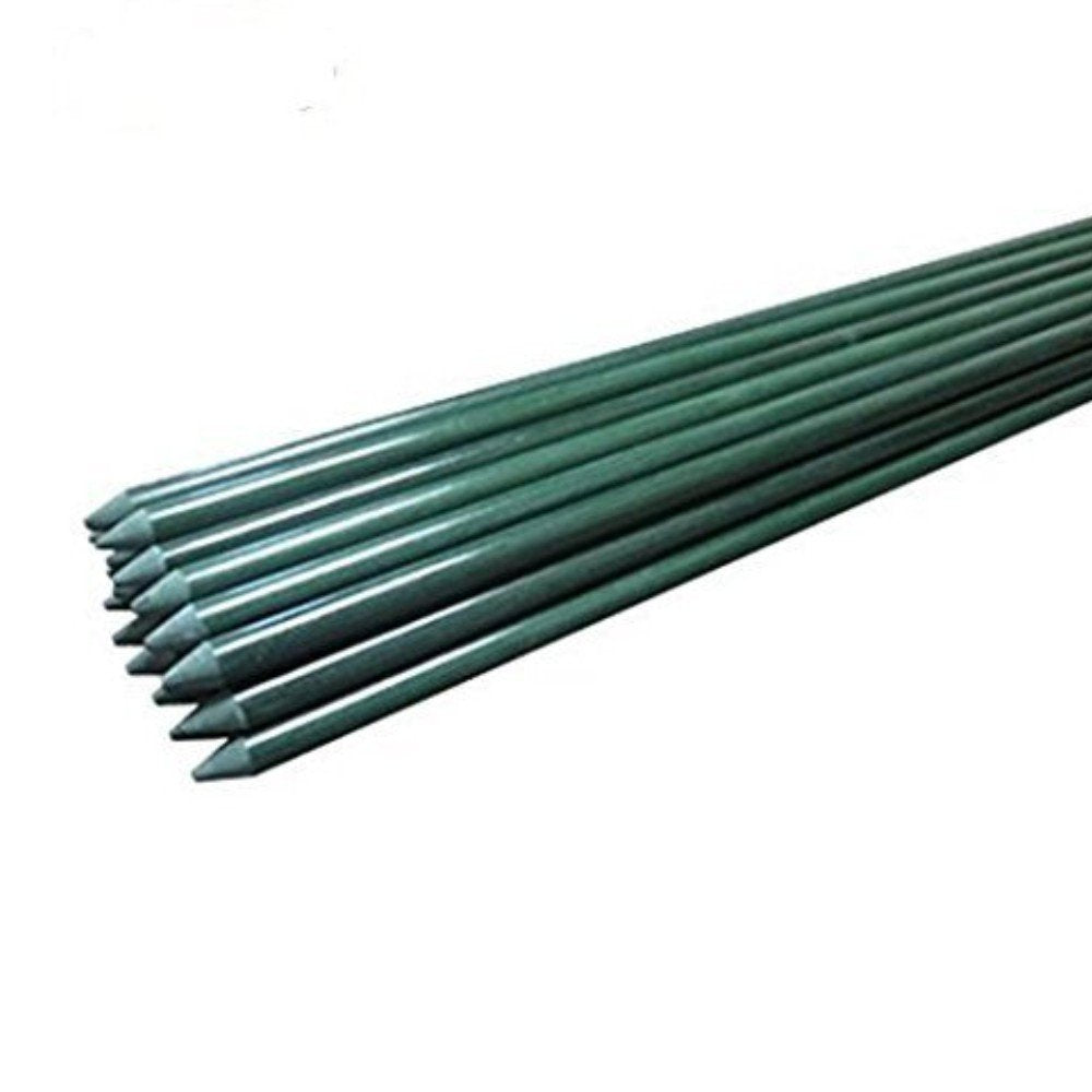 EcoStake front packaging showing 50 fiberglass rods and product benefits