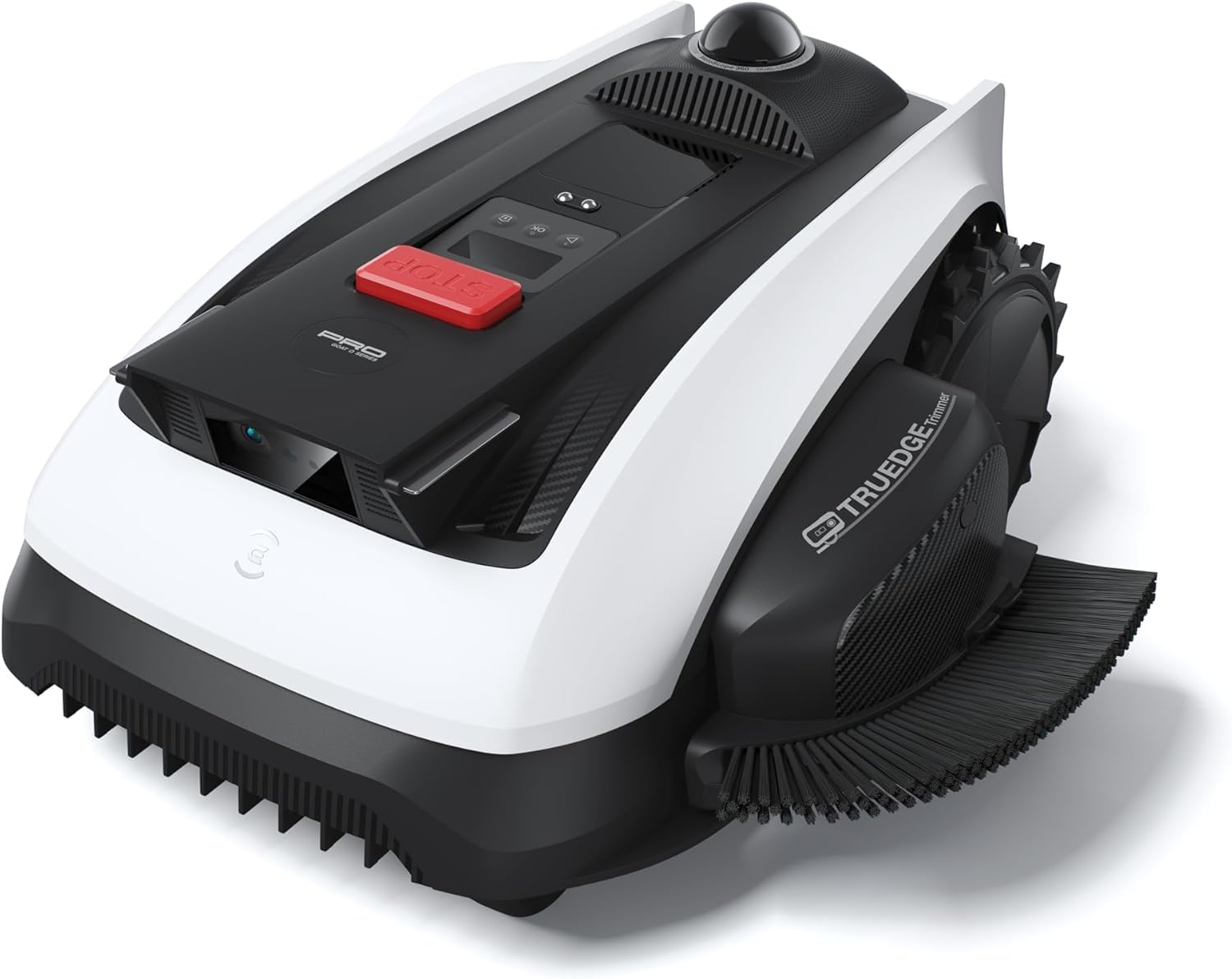 ECOVACS GOAT O1000 front view showing compact body and easy access panels with professional curb appeal