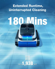 ECOVACS Ultramarine P1 dual-layer filter close-up capturing fine and large debris for clearer water