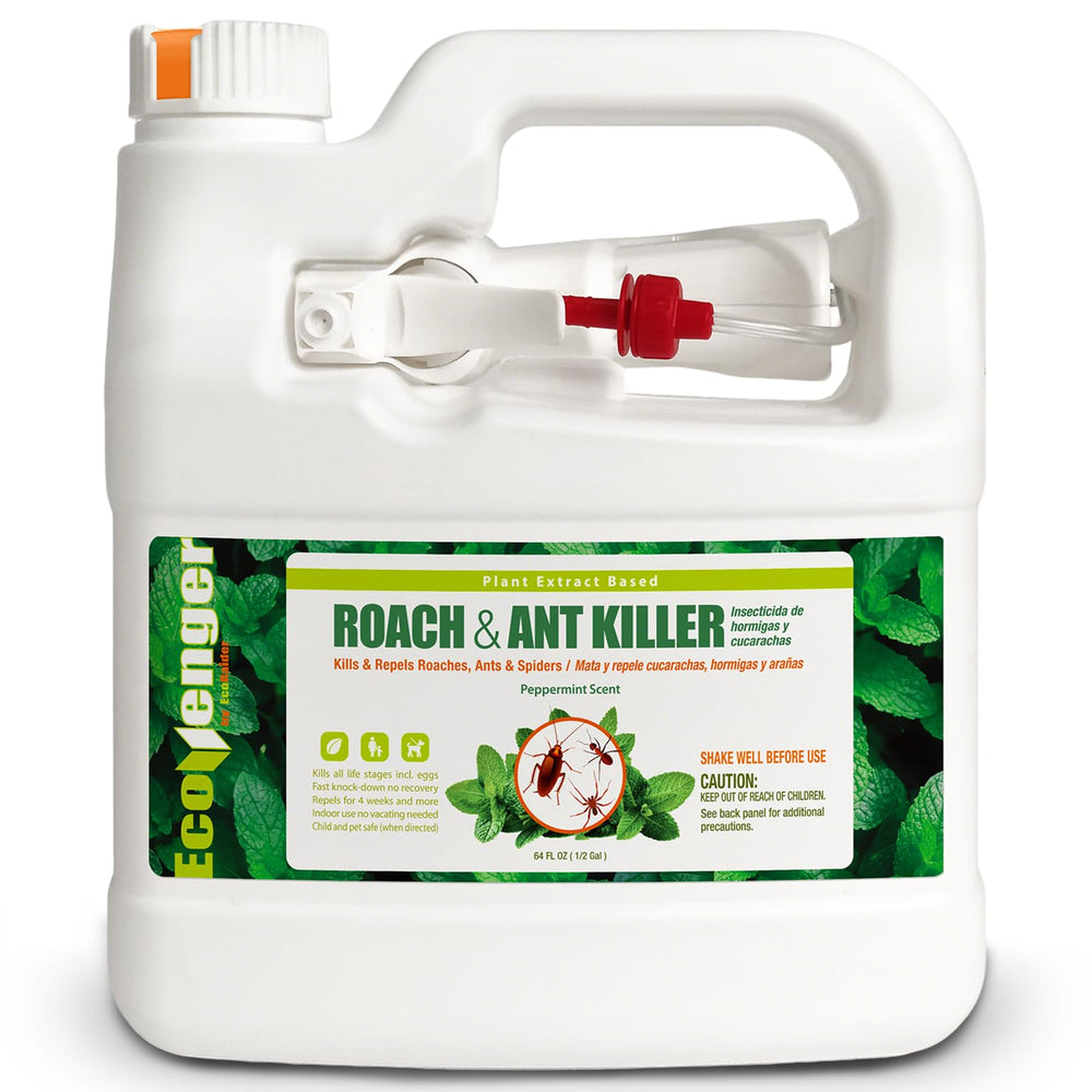EcoVenger front packaging 64 oz showing label and size, safe natural pest control
