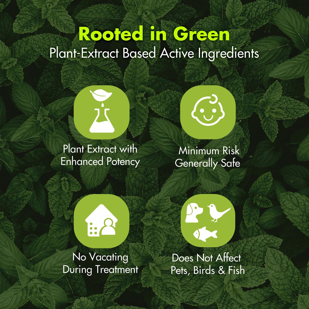EcoVenger product label listing geraniol and botanical actives for efficacy