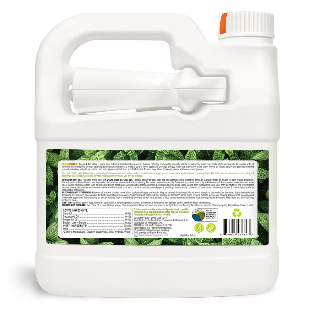 EcoVenger nozzle detail highlighting spray design and leak-resistant benefit
