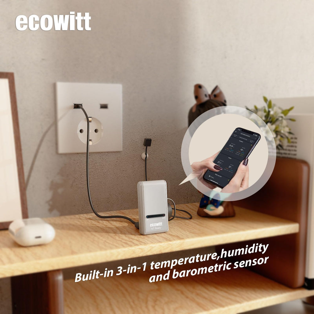 ECOWITT GW1200 paired with external Ecowitt sensors array, benefit of expanded weather monitoring