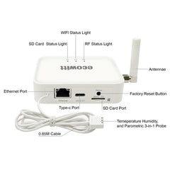ECOWITT WS90 closeup showing sensors and waterproof housing for reliable readings